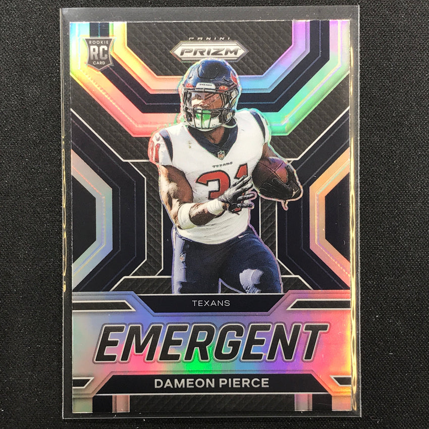 2022 Prizm DAMEON PIERCE Emergent Rookie Silver Prizm #15
