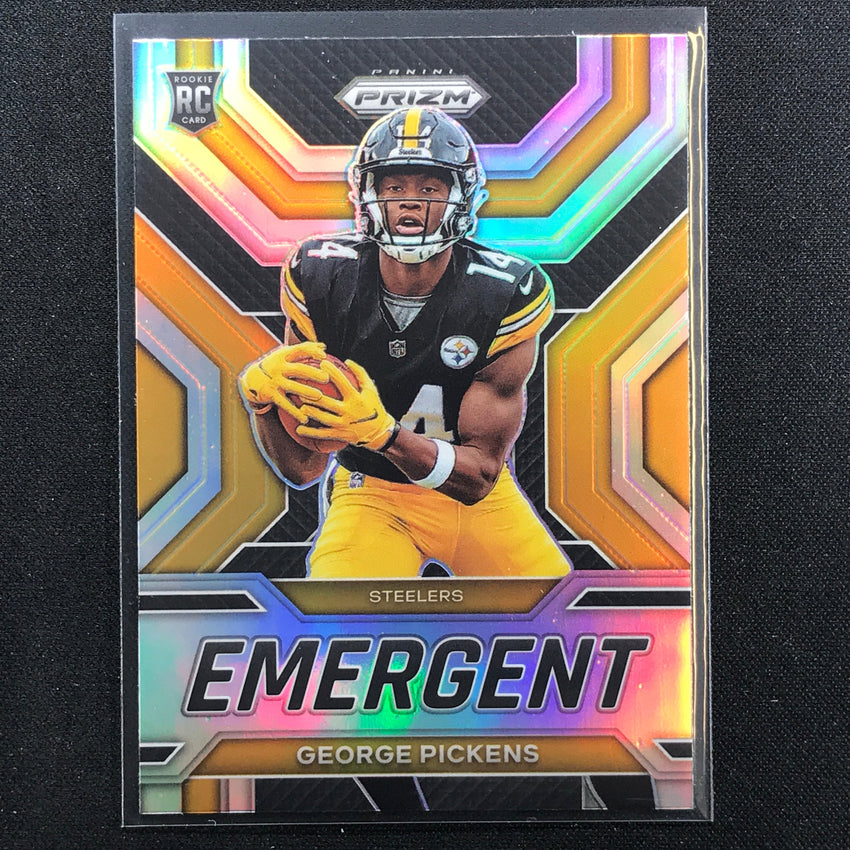 2022 Prizm George Pickens Emergent Rookie Silver Prizm No 17