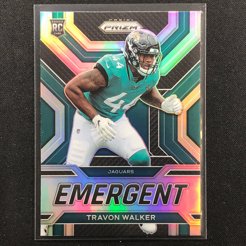 2022 Prizm TRAVON WALKER Emergent Rookie Silver Prizm #19