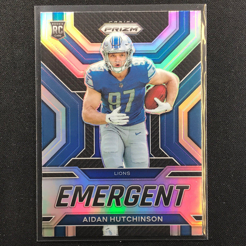 2022 Prizm Aidan Hutchinson Emergent Rookie Silver Prizm No 20