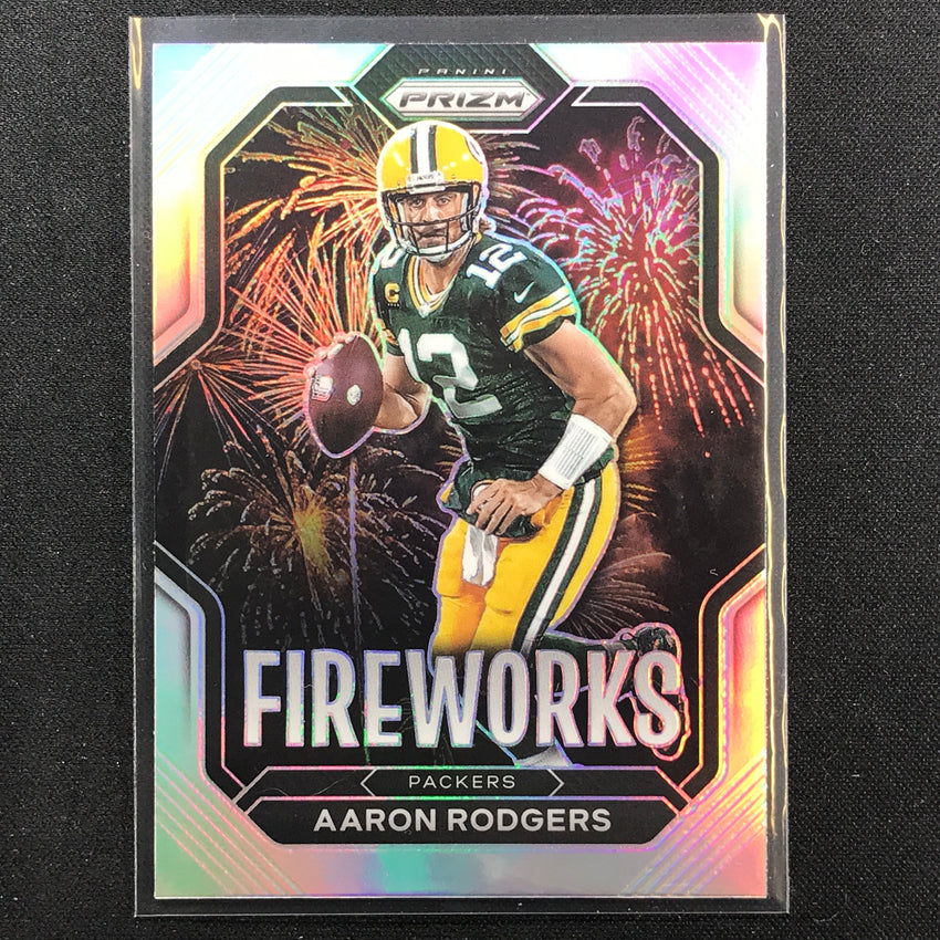 2022 Prizm AARON RODGERS Fireworks Silver Prizm #1