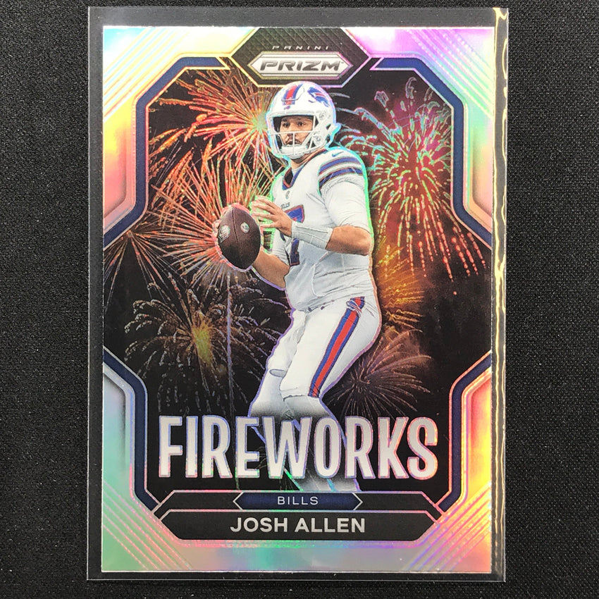 2022 Prizm JOSH ALLEN Fireworks Silver Prizm #8