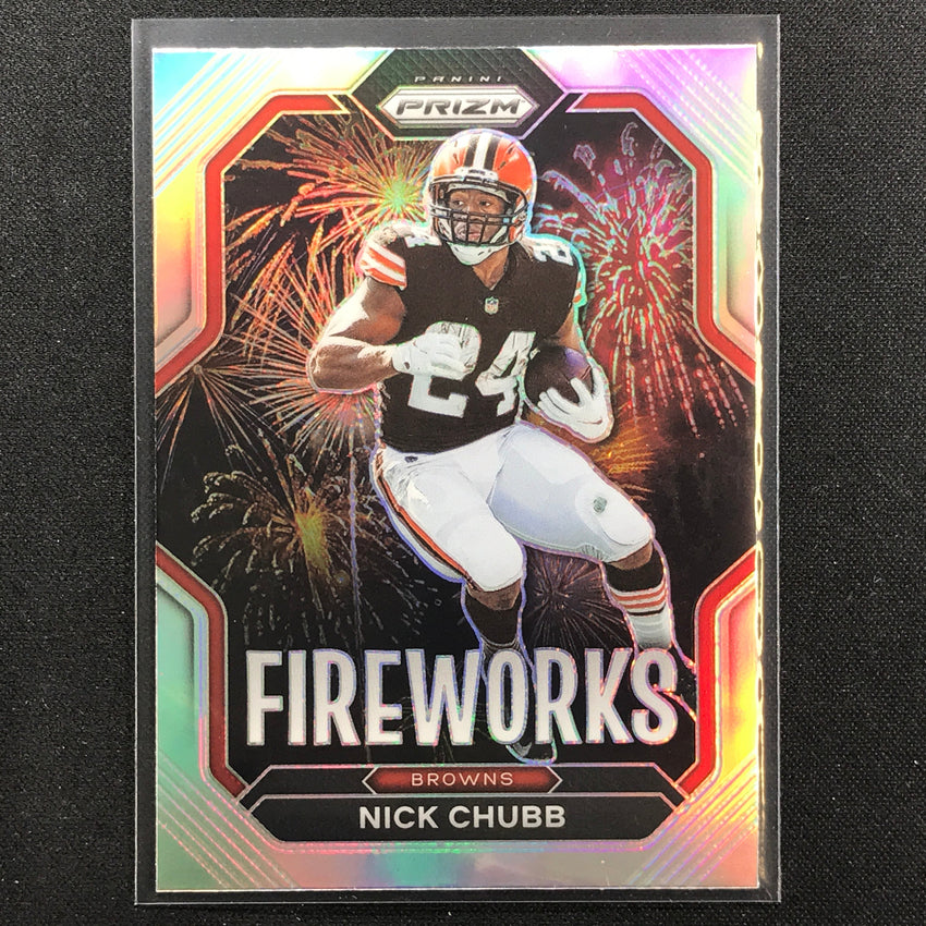 2022 Prizm NICK CHUBB Fireworks Silver Prizm #12