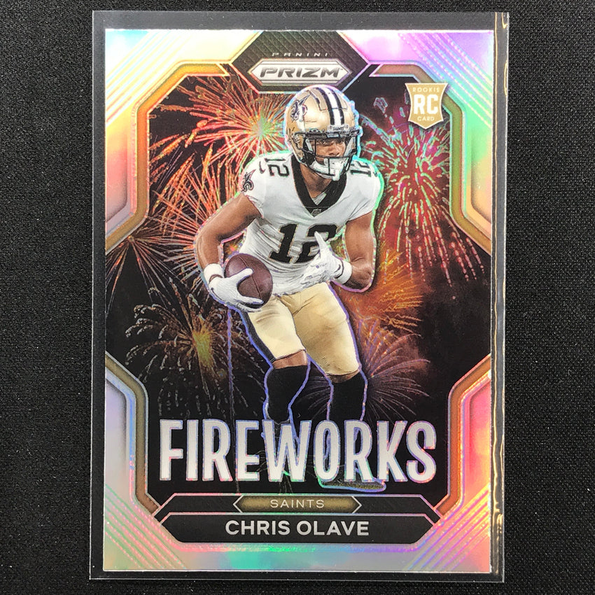 2022 Prizm CHRIS OLAVE Fireworks Rookie Silver Prizm #14
