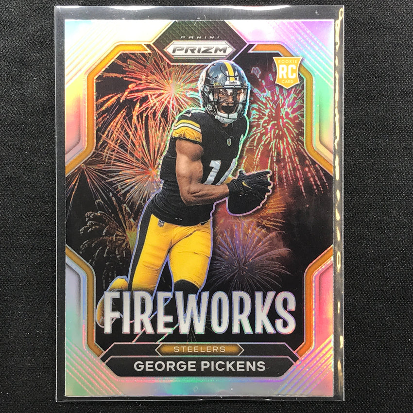 2022 Prizm George Pickens Fireworks Rookie Silver Prizm No 22