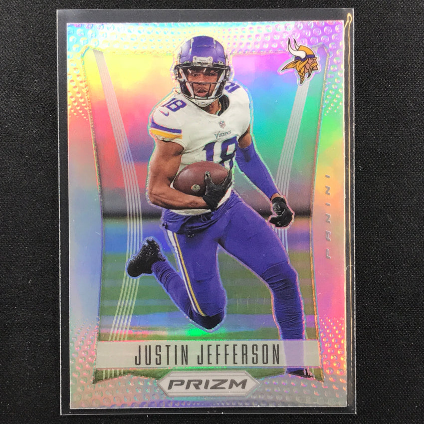 2022 Prizm Justin Jefferson 2012 Prizm Flashbacks Silver Prizm No 10