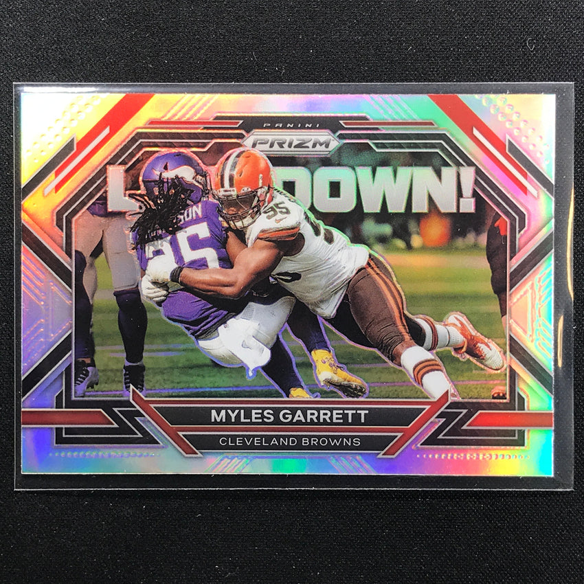 2022 Prizm Myles Garrett Lockdown Silver Prizm No 3