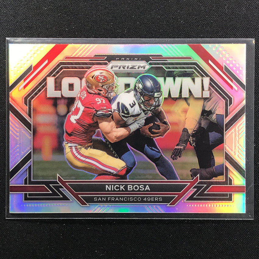 2022 Prizm Nick Bosa Lockdown Silver Prizm No 5