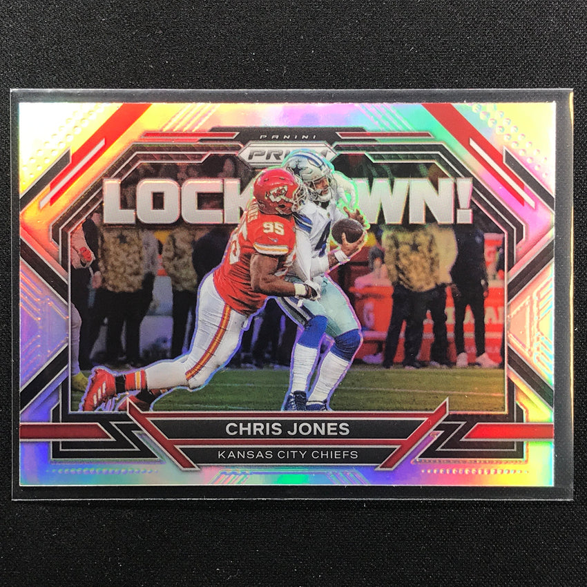 2022 Prizm Chris Jones Lockdown Silver Prizm No 12
