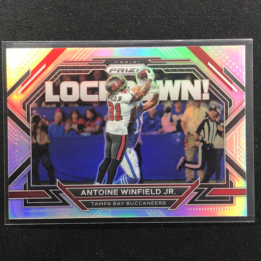 2022 Prizm Antoine Winfield Jr. Lockdown Silver Prizm No 14