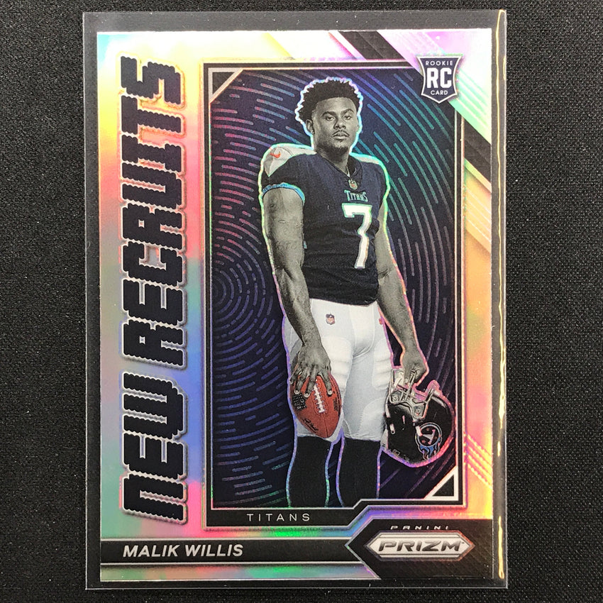 2022 Prizm MALIK WILLIS New Recruits Rookie Silver Prizm #3