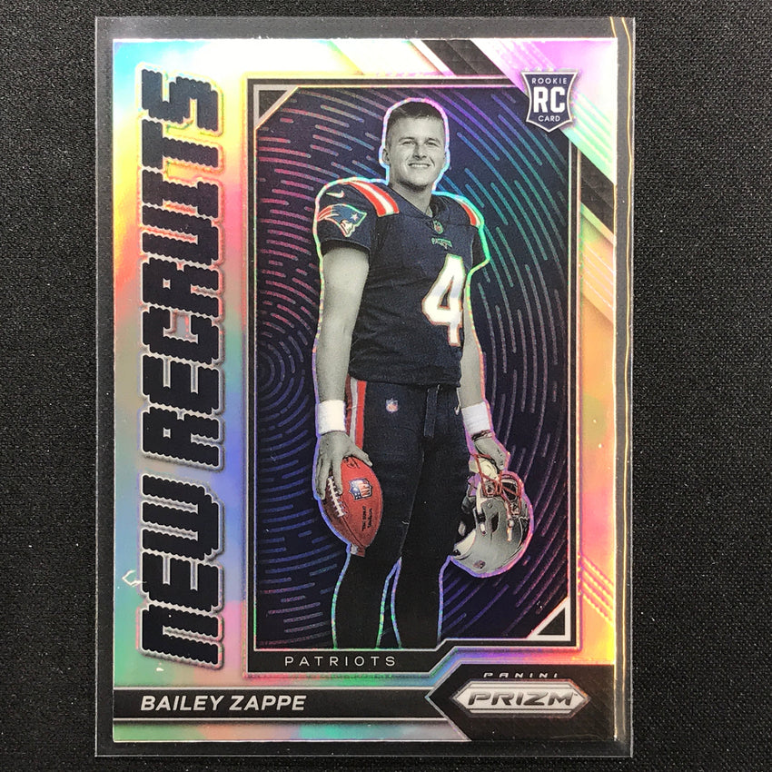 2022 Prizm BAILEY ZAPPE New Recruits Rookie Silver Prizm #7