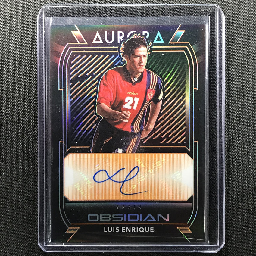 2020-21 Obsidian Luis Enrique Aurora Auto Orange 9/10