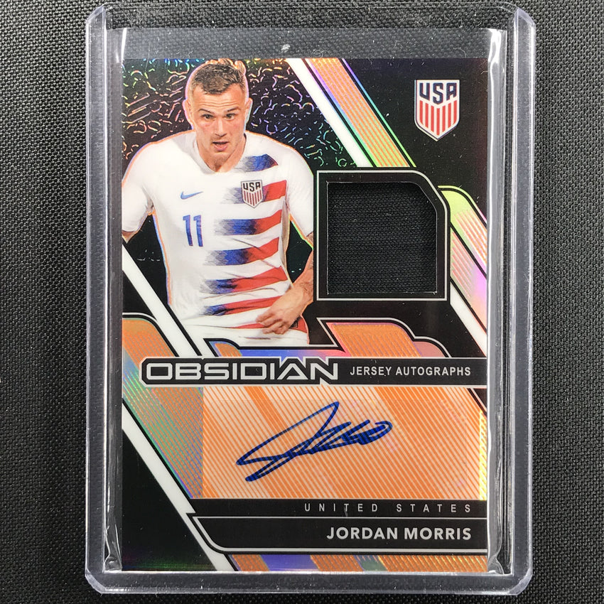 2020-21 Obsidian Jordan Morris Jersey Auto Orange 47/50