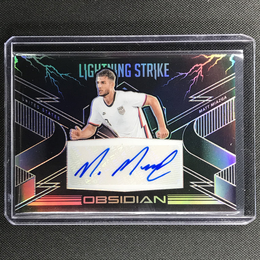2020-21 Obsidian MATT MIAZGA Lightning Strike Auto 6/145