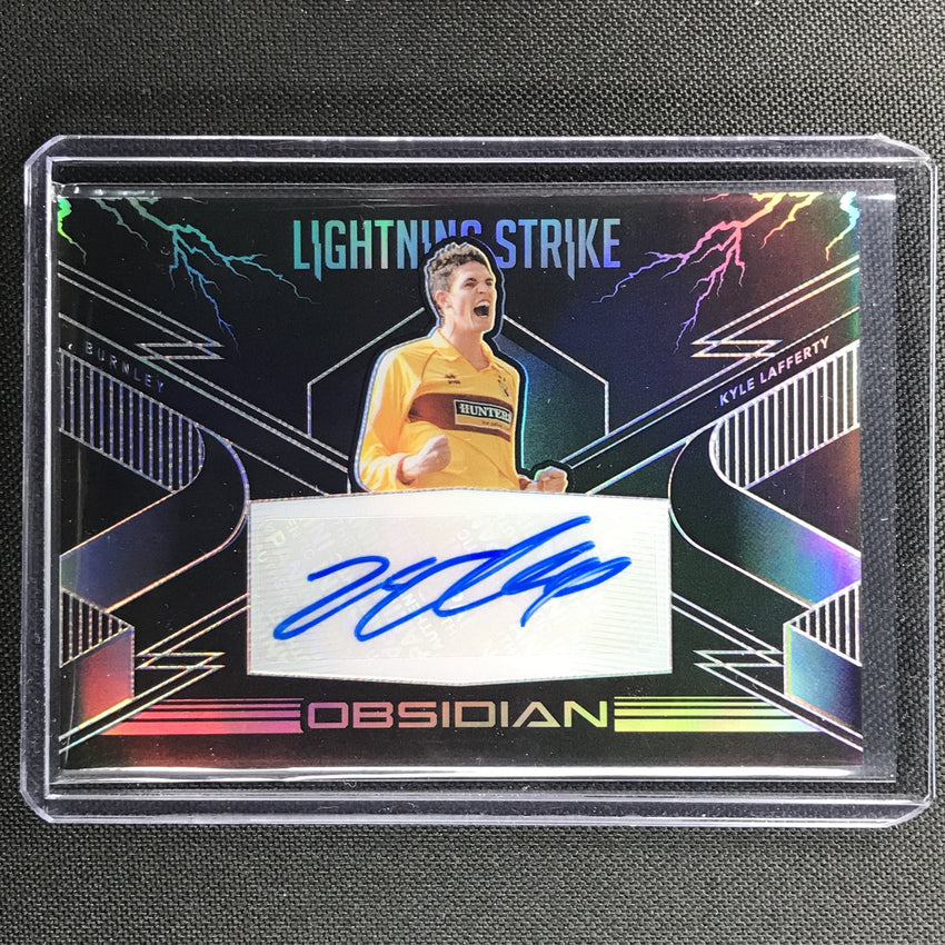 2020-21 Obsidian KYLE LAFFERTY Lightning Strike Auto 140/149