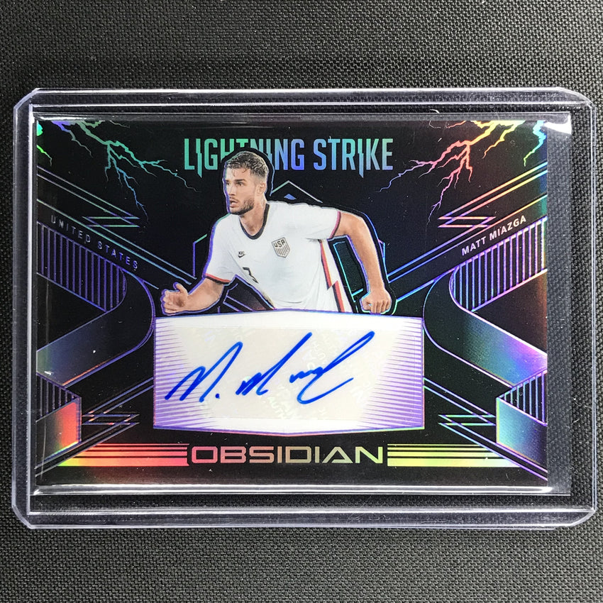 2020-21 Obsidian MATT MIAZGA Lightning Strike Auto Purple 25/75