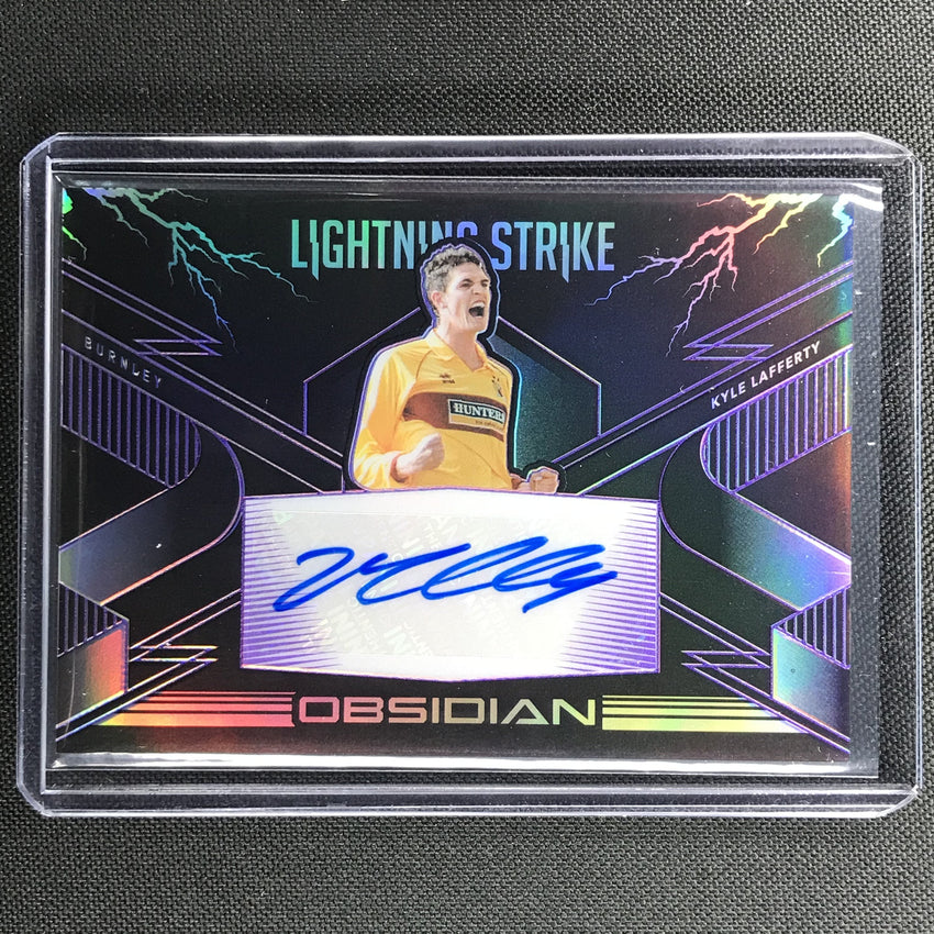 2020-21 Obsidian KYLE LAFFERTY Lightning Strike Auto Purple 64/75