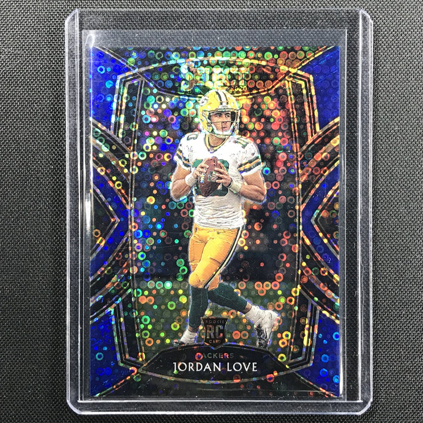 2020 Select Jordan Love Rookie Club Level Blue Disco 1/25
