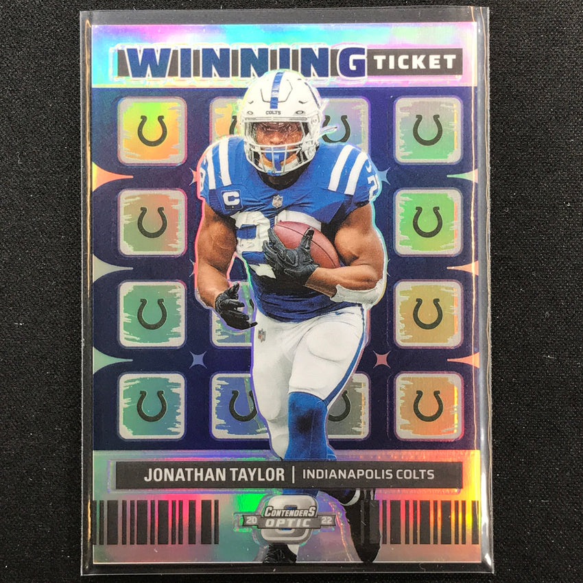 2022 Contenders Optic JONATHAN TAYLOR Winning Ticket Silver Prizm #10