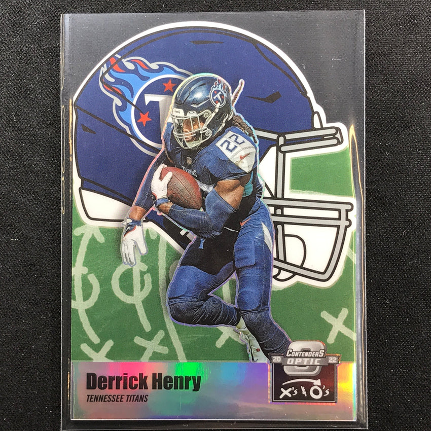 2022 Contenders Optic Derrick Henry Xs And Os Die-cut Silver Prizm No 13