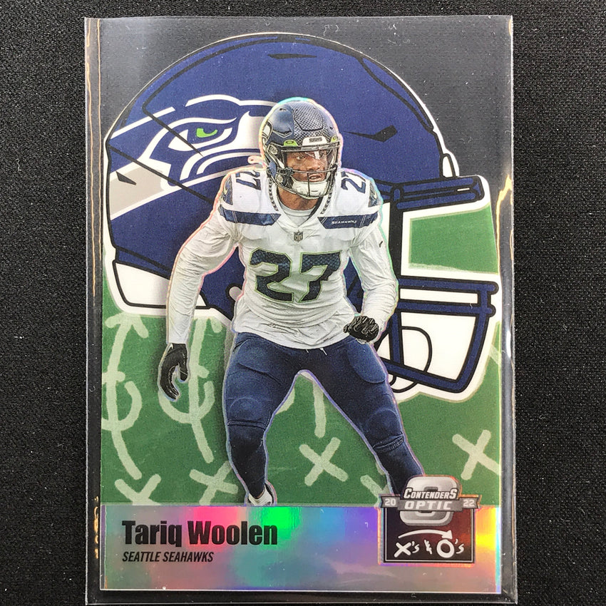 2022 Contenders Optic Tariq Woolen Xs And Os Die-cut Rookie Silver Prizm No 56