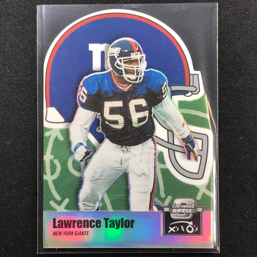 2022 Contenders Optic Lawrence Taylor Xs And Os Die-cut Silver Prizm No 60