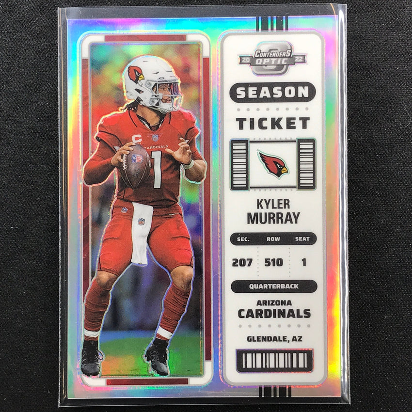 2022 Contenders Optic Kyler Murray Season Ticket Silver Prizm No 1