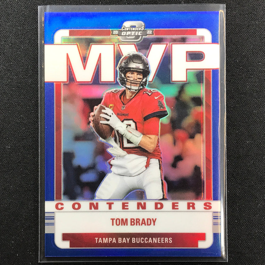 2022 Contenders Optic Tom Brady Mvp Contenders Blue 50/99