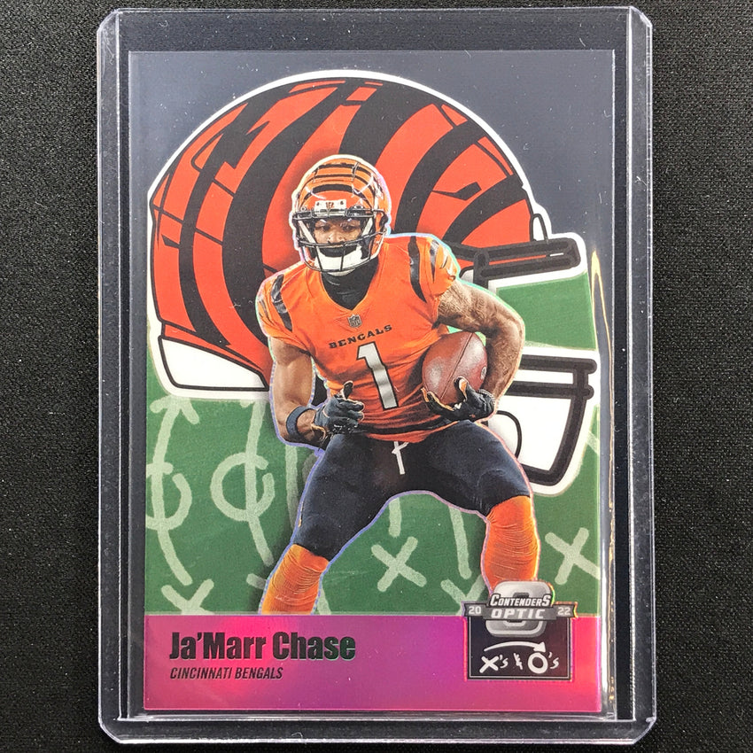 2022 Contenders Optic Jamarr Chase Xs And Os Die-cut Pink 58/75