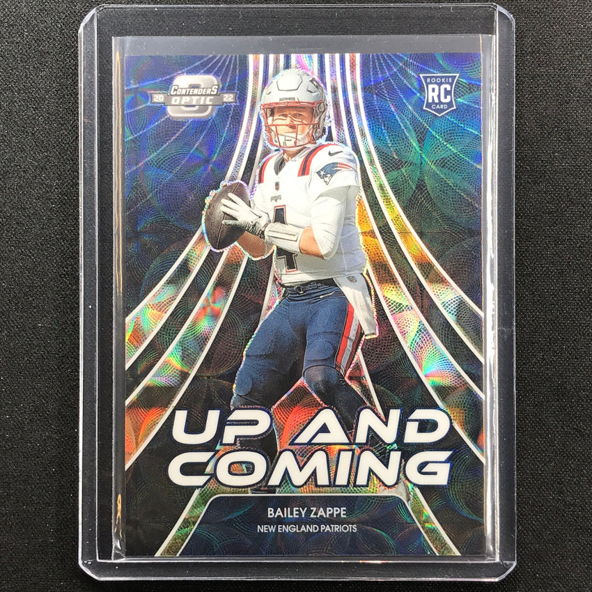 2022 Contenders Optic Bailey Zappe Up And Coming Rookie Black Scope 10/25
