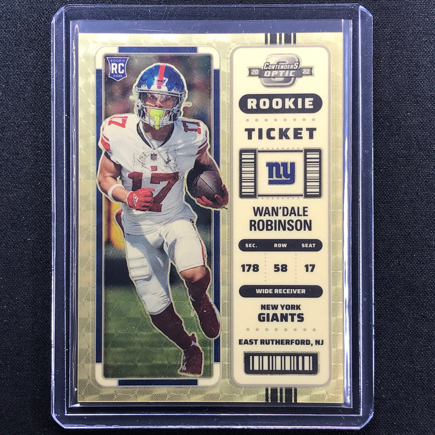 2022 Contenders Optic Wandale Robinson Rookie Ticket Gold Vinyl 1/1
