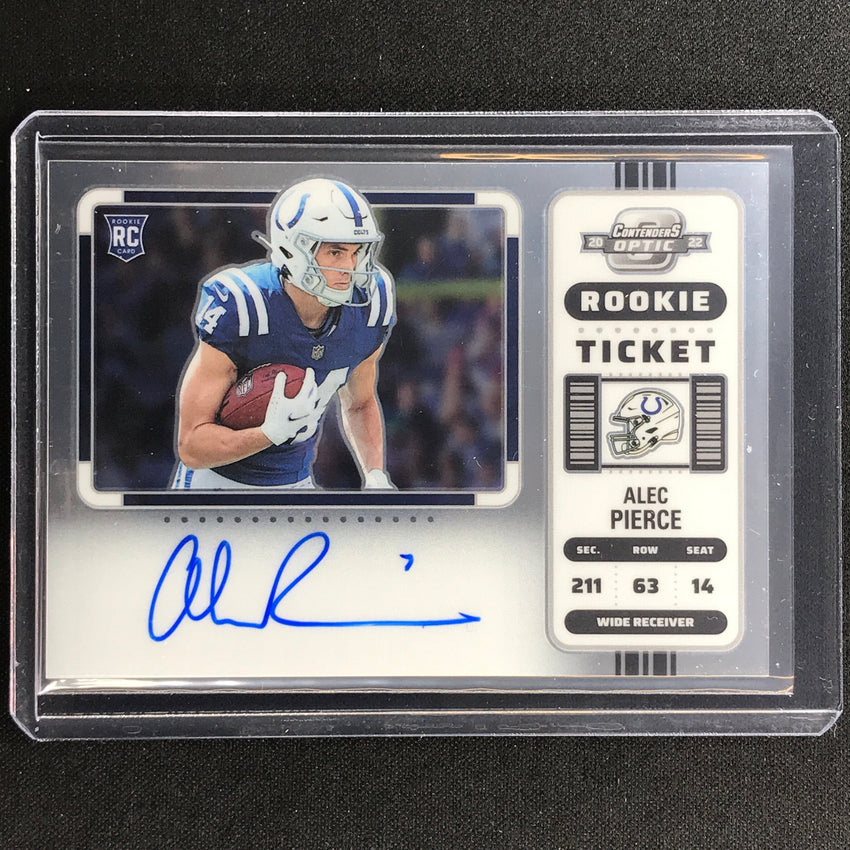 2022 Contenders Optic ALEC PIERCE Rookie Ticket RPS Variation Auto Base #103