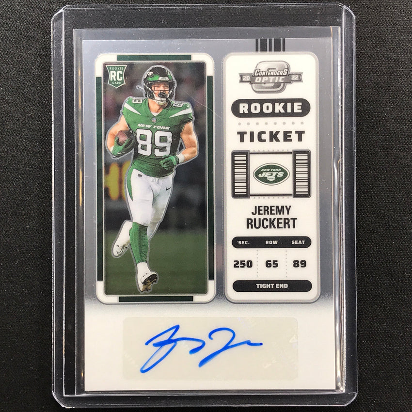 2022 Contenders Optic JEREMY RUCKERT Rookie Ticket Auto Base #173