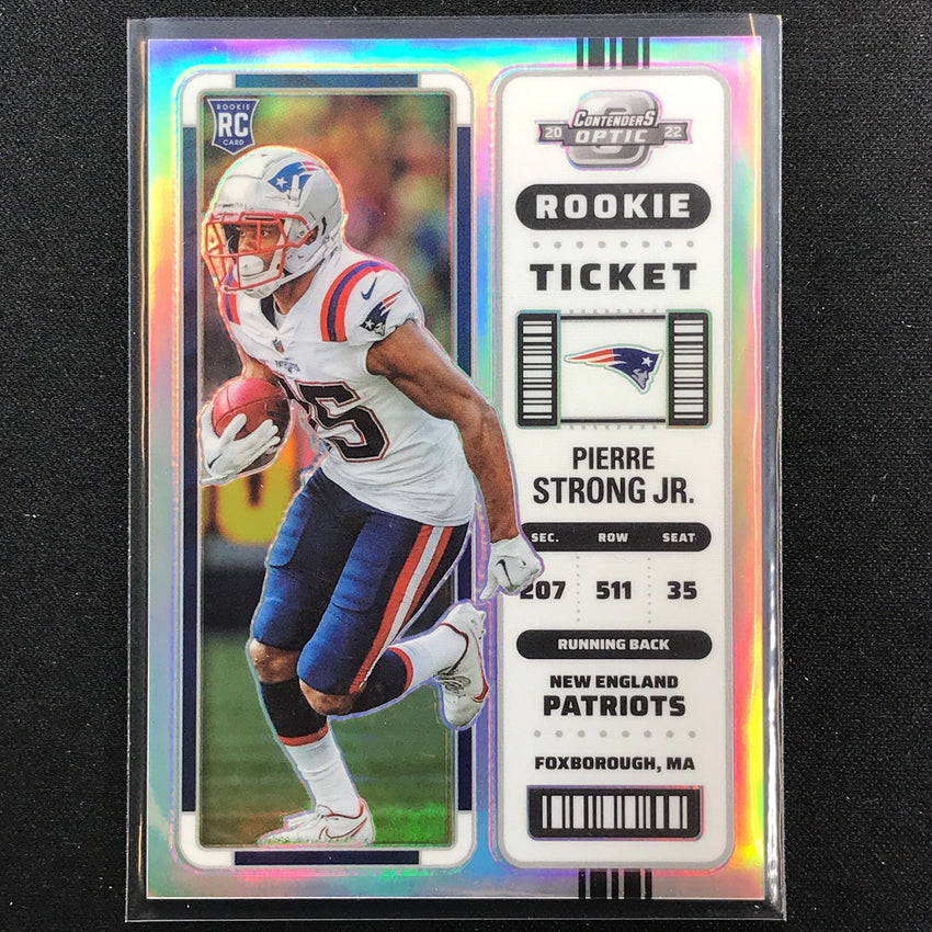 2022 Contenders Optic PIERRE STRONG JR. Rookie Ticket Silver Prizm #88