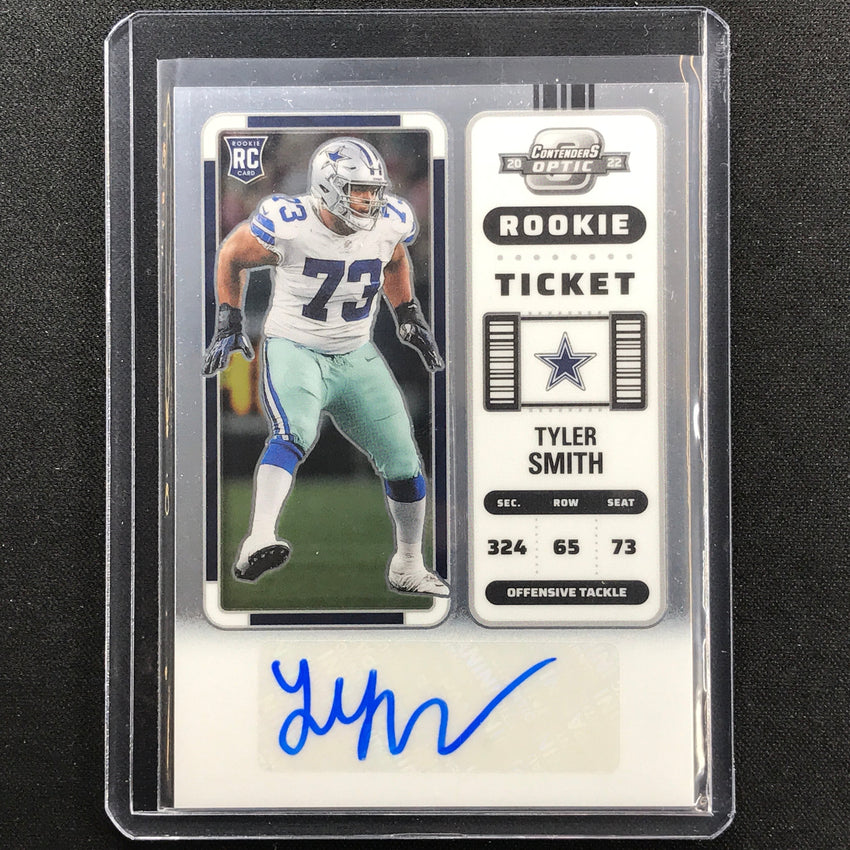2022 Contenders Optic Tyler Smith Rookie Ticket Auto Base No 205