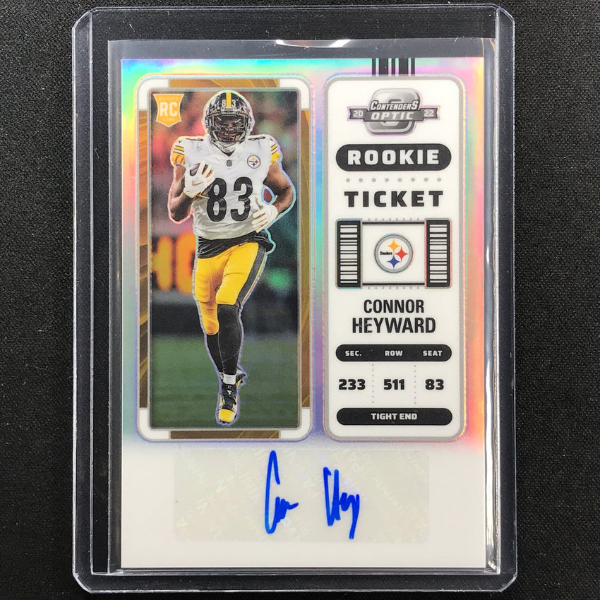 2022 Contenders Optic Connor Heyward Rookie Ticket Auto Silver Prizm No 155