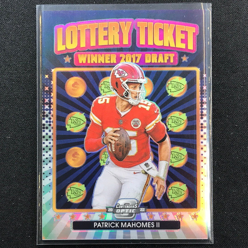2022 Contenders Optic Patrick Mahomes Ii Lottery Ticket Silver Prizm No 2