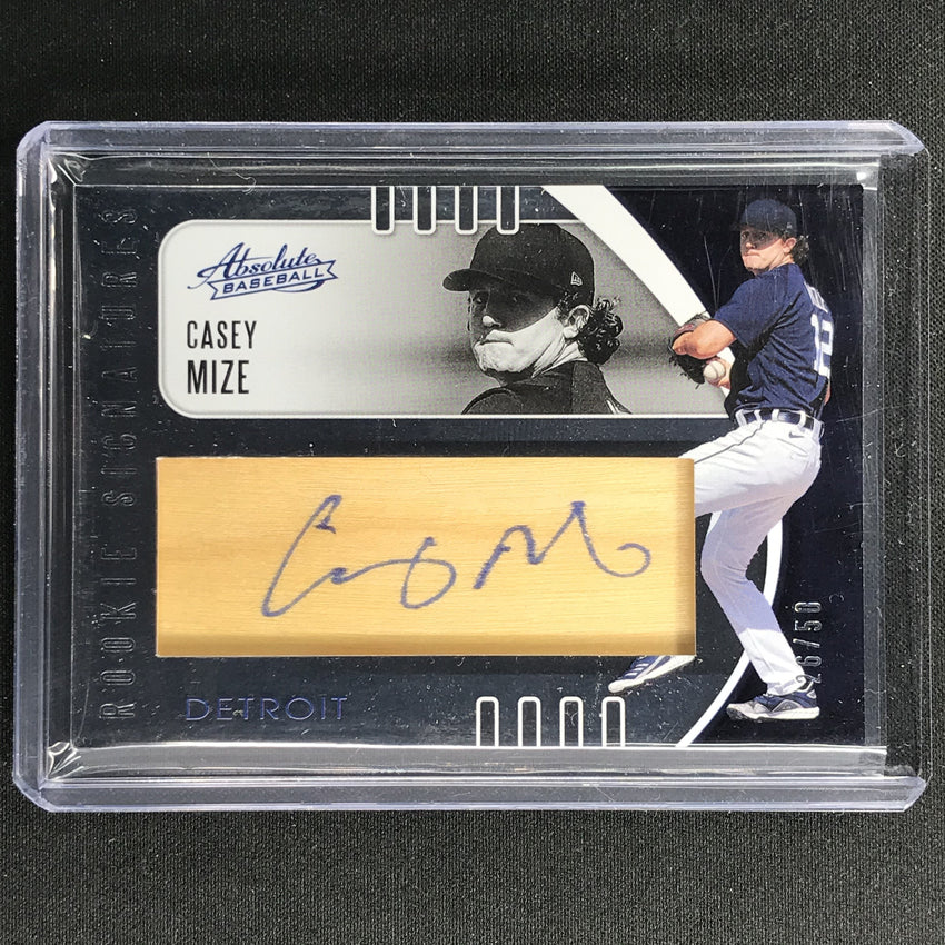2021 Absolute Casey Mize Rookie Wood Signatures Auto 26/50