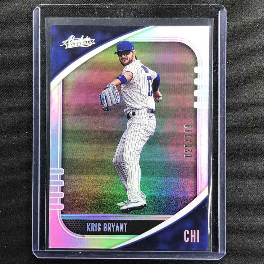2021 Absolute Kris Bryant Base Holo Silver 26/199