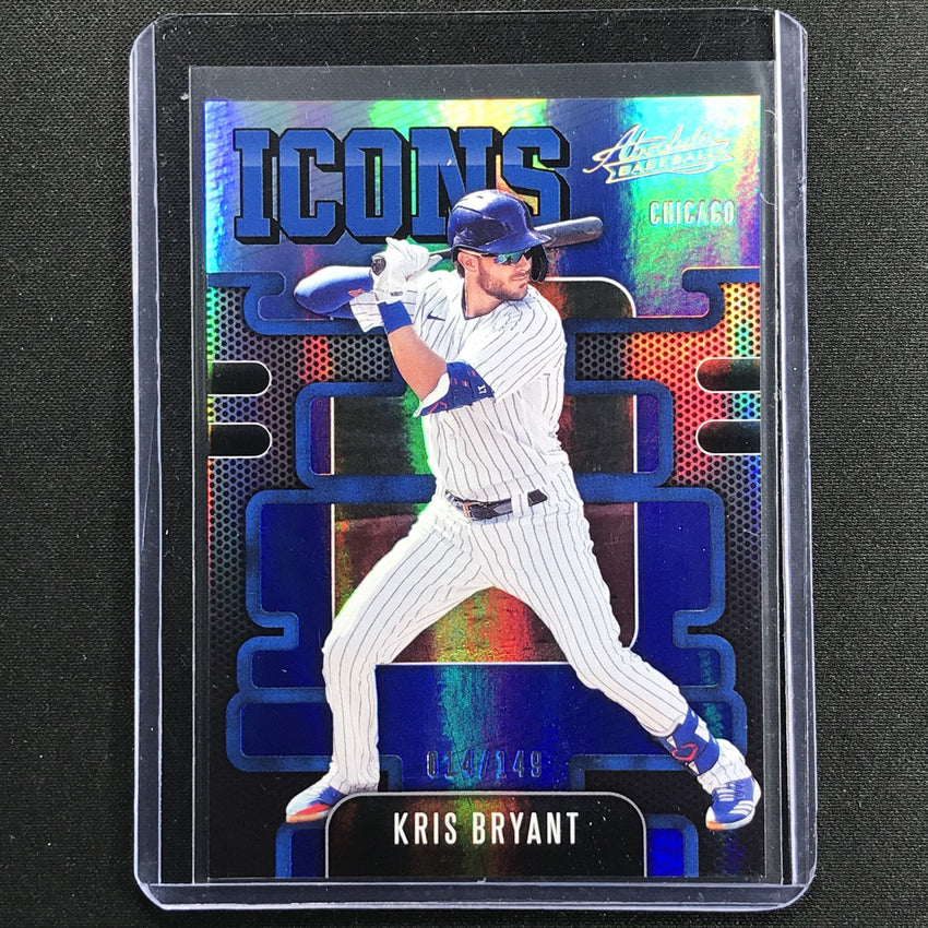 2021 Absolute Kris Bryant Icons Spectrum Blue 14/149
