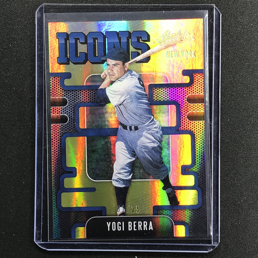 2021 Absolute Yogi Berra Icons Spectrum Gold 1/25
