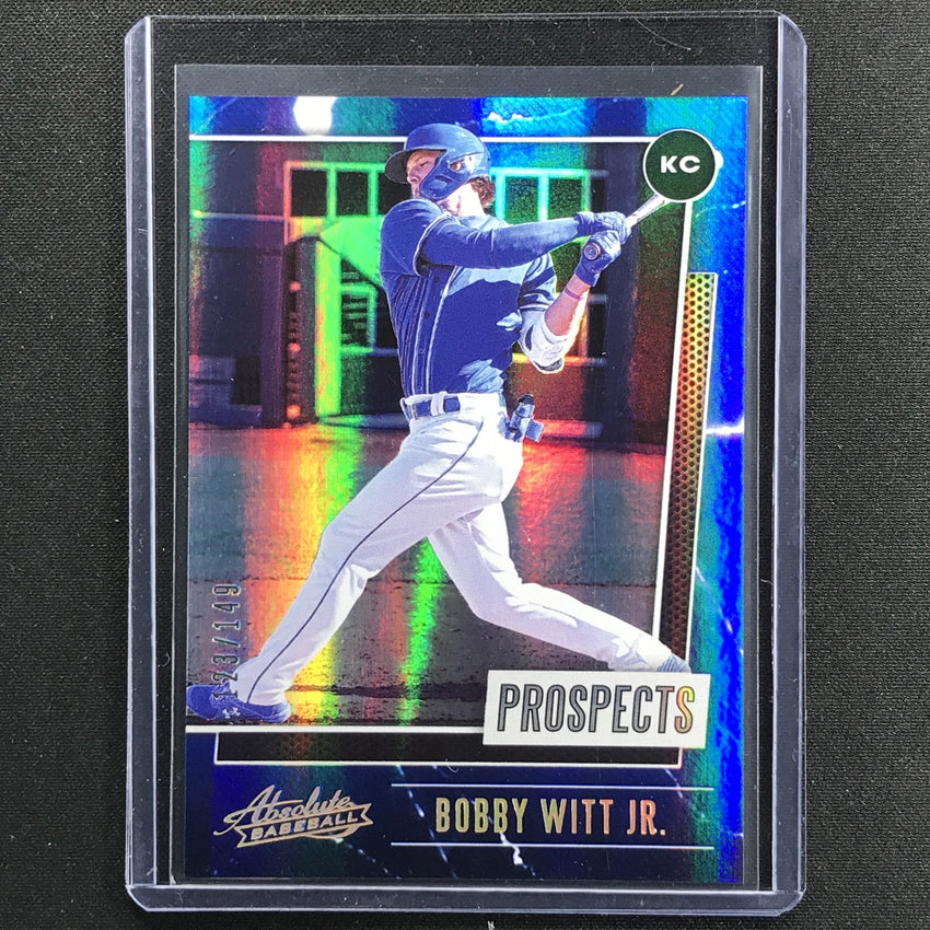 2021 Absolute Bobby Witt Jr. Prospects Spectrum Blue 123/149