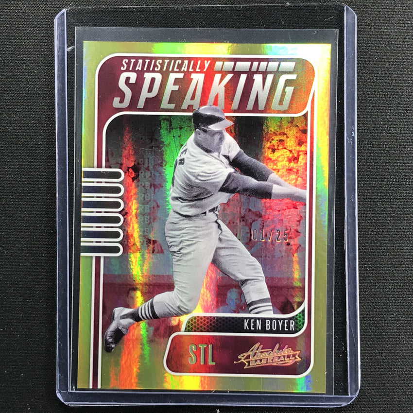 2021 Absolute Ken Boyer Statistically Speaking Spectrum Gold 1/25
