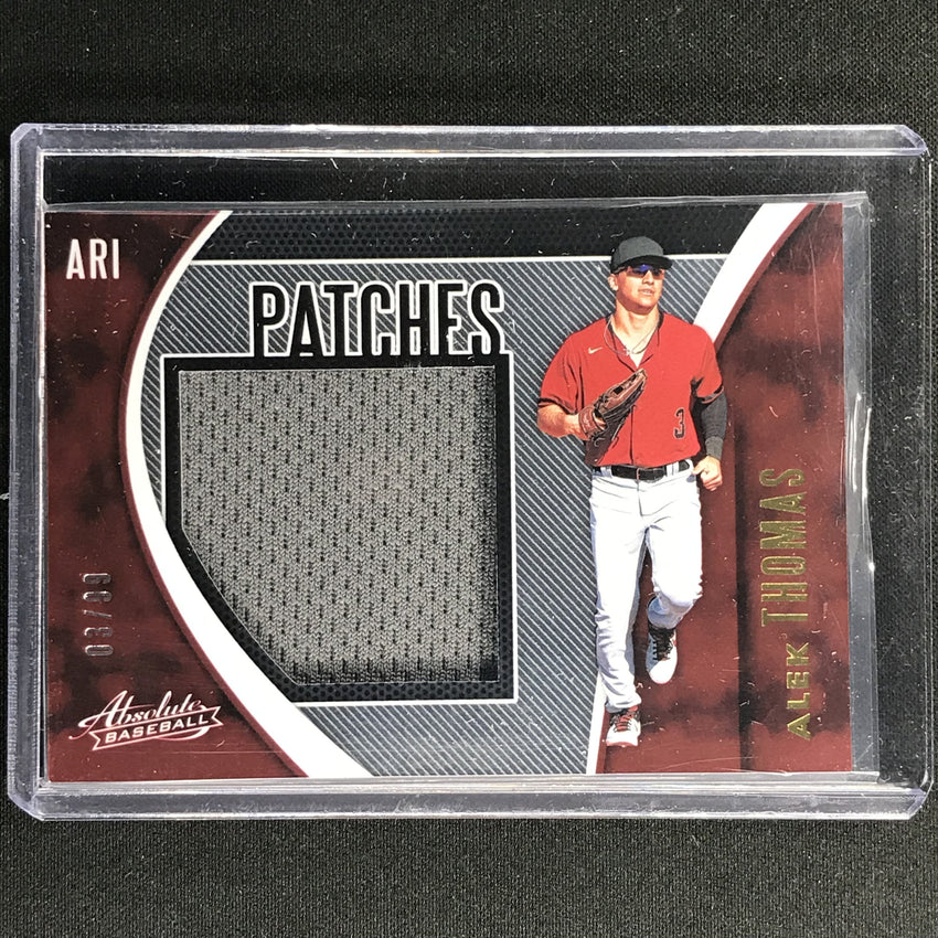2021 Absolute Alek Thomas Patches Jersey 3/99