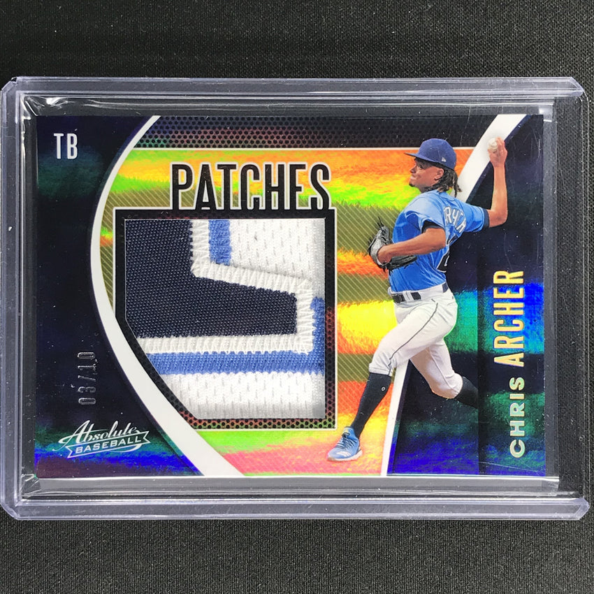 2021 Absolute Chris Archer Patches Jersey Spectrum Gold 3/10