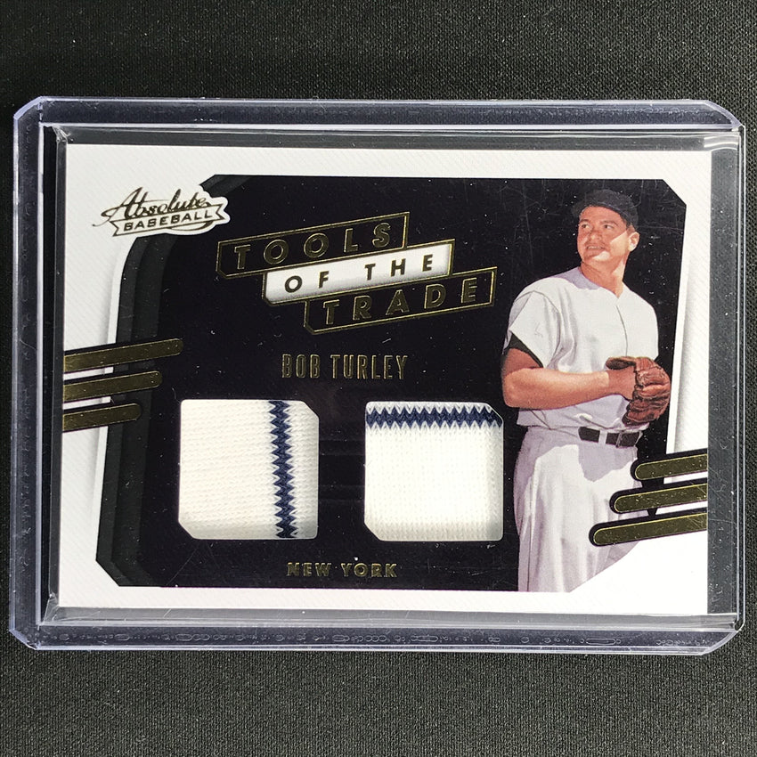 2021 Absolute Bob Turley Tools Of The Trade 2 Swatch Dual Jersey No Bt