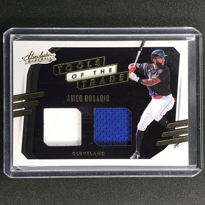 2021 Absolute Amed Rosario Tools Of The Trade 2 Swatch Dual Jersey No Ro