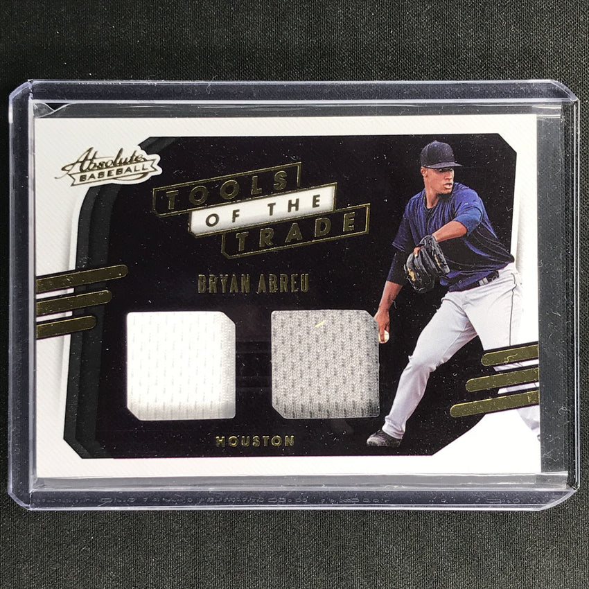 2021 Absolute Bryan Abreu Tools Of The Trade 2 Swatch Dual Jersey No Ba A