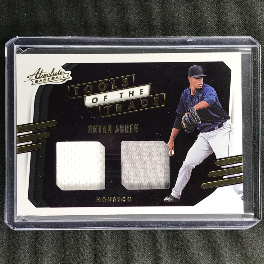 2021 Absolute Bryan Abreu Tools Of The Trade 2 Swatch Dual Jersey No Ba B